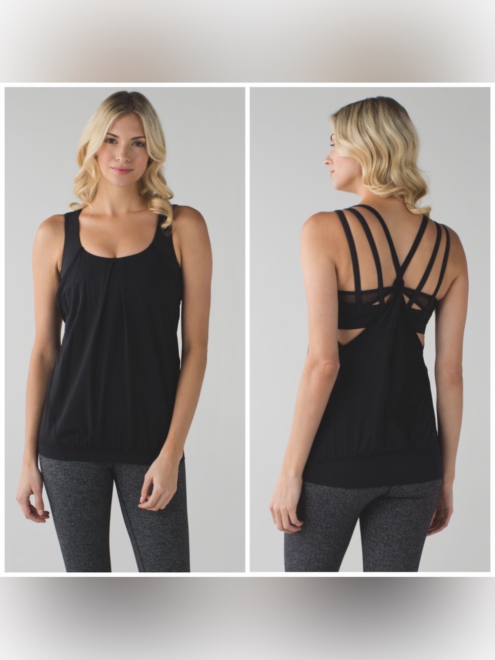 Lululemon Nouveau Limits Black Tank Top Size 6